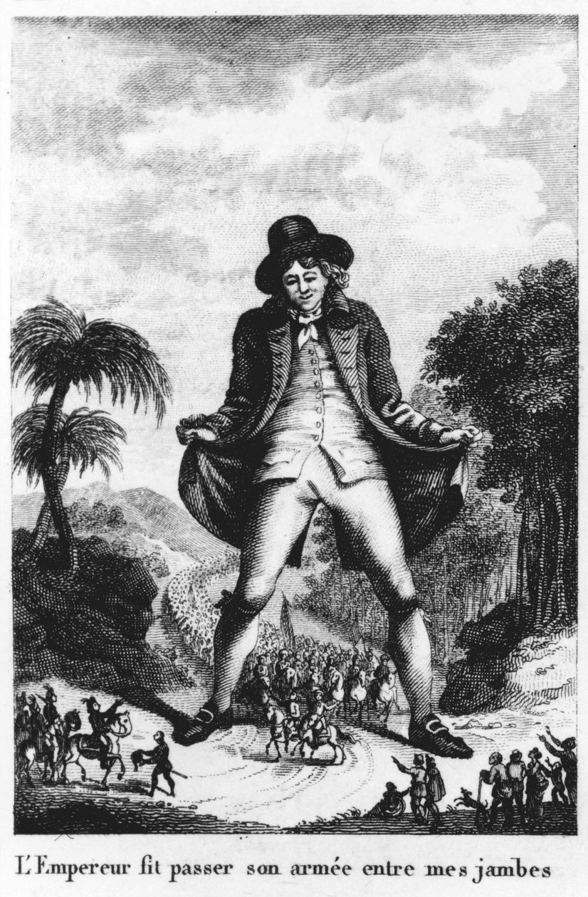 A Császár a lábaim közé passzolta a seregét, a Gullivers Travels francia fordításából alkotó: French School