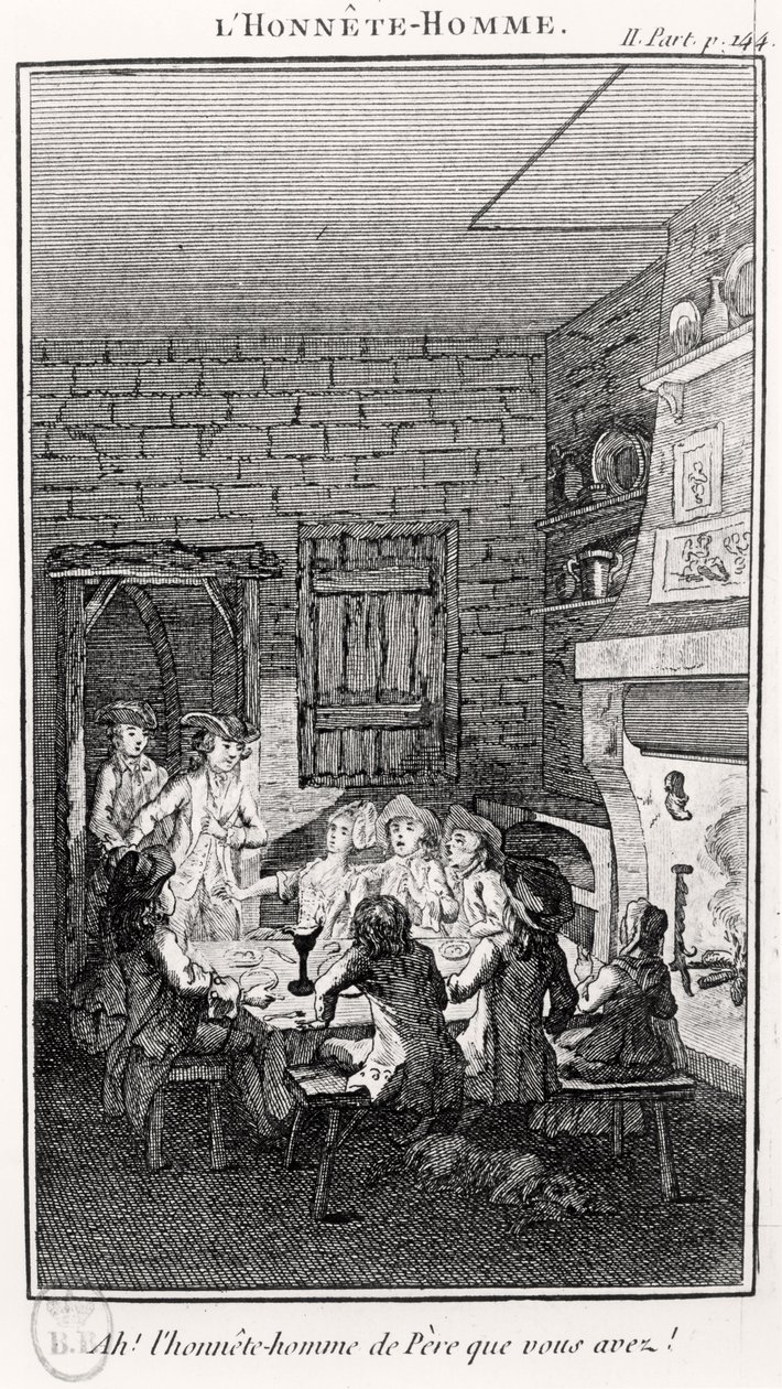 Az őszinte ember (metszet) alkotó: French School