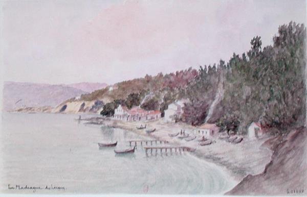 La Madrague des Lecques (akvarell papíron) alkotó: French School