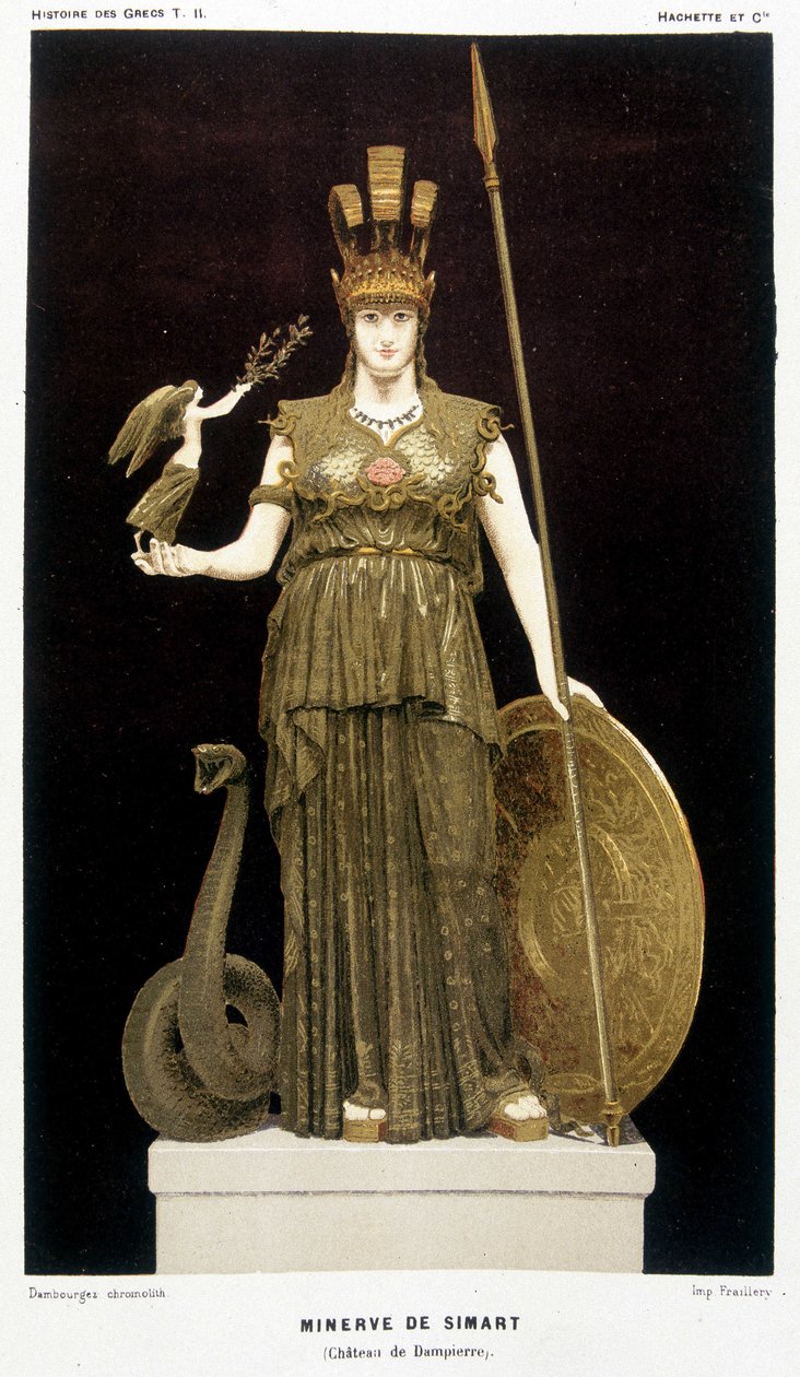 La Minerve de Simart - „A görögök történelmében” Victor Duruy 1887-ben. alkotó: French School