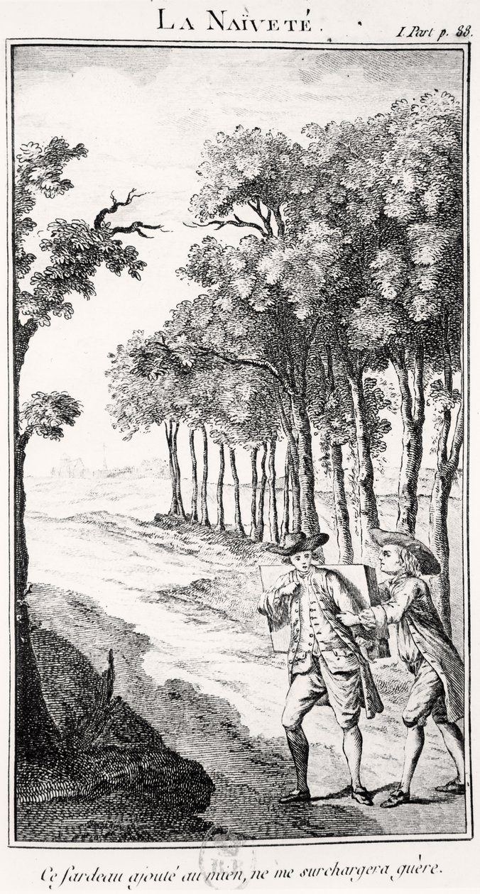 La Naivete (metszet) alkotó: French School