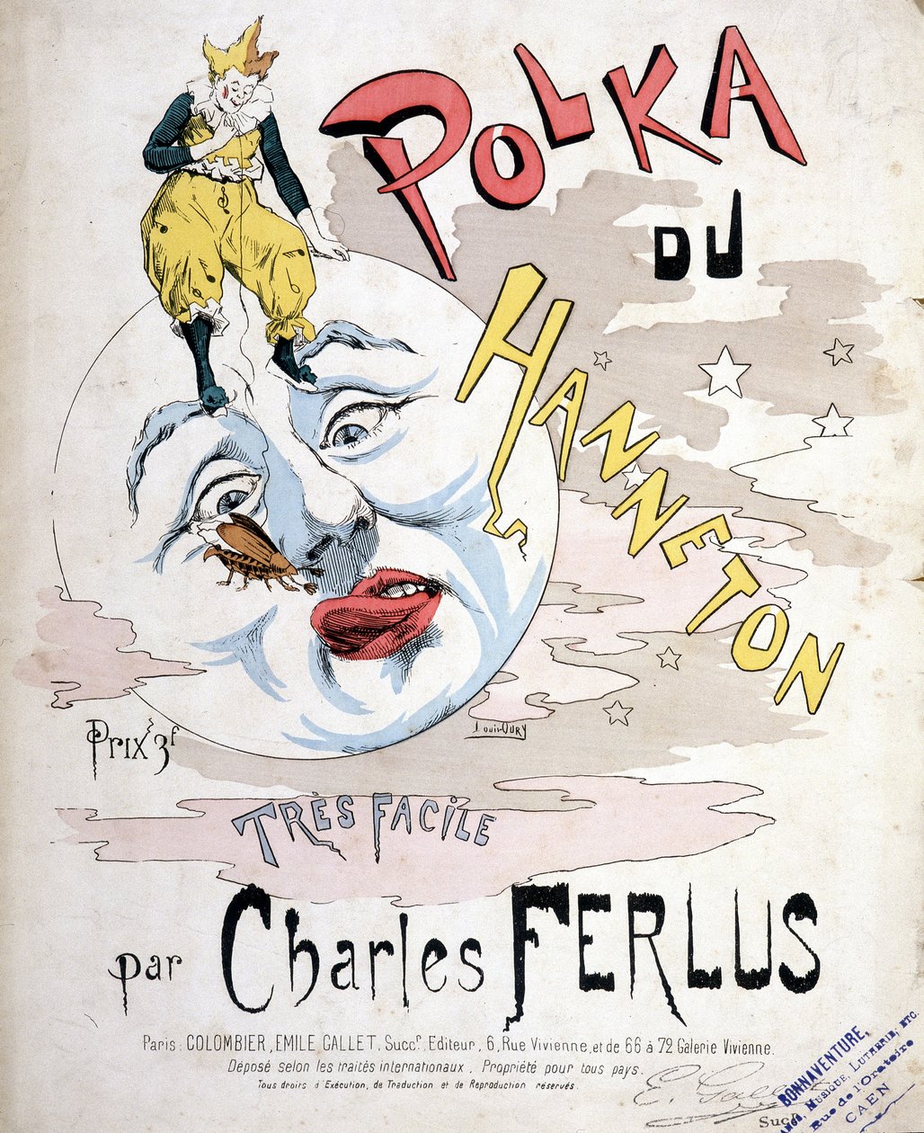 La Polka du Hanneton, Charles Ferlus - kottaborító, 19. század vége alkotó: French School