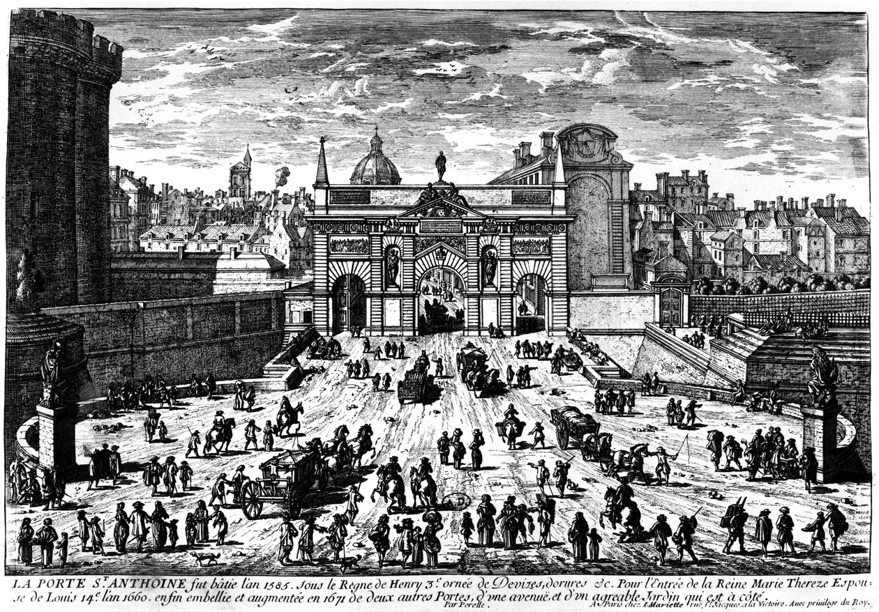Porte Saint Antoine, Párizs alkotó: French School