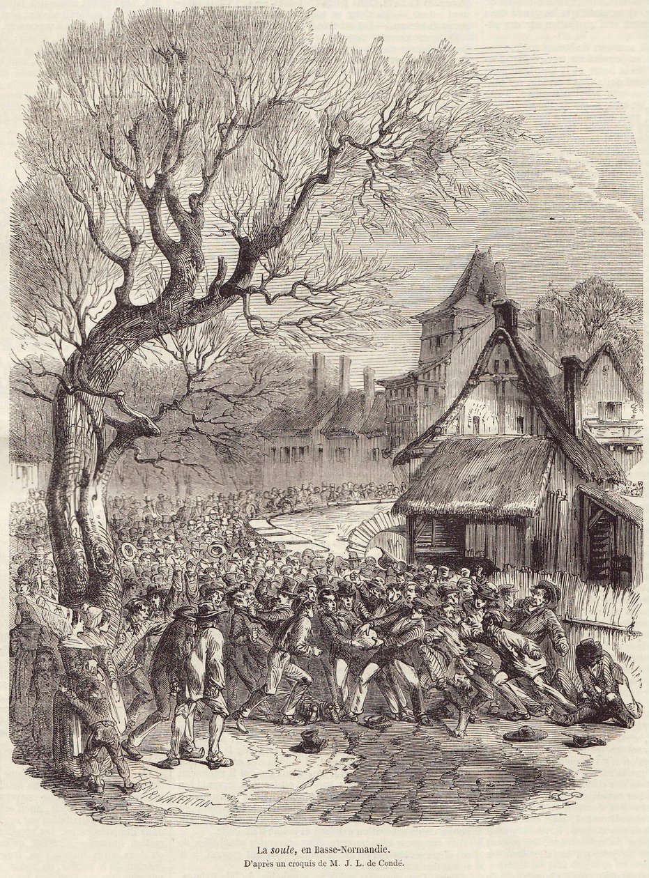 La Soule, Alsó-Normandia, kocsma 1852. február 28. alkotó: French School