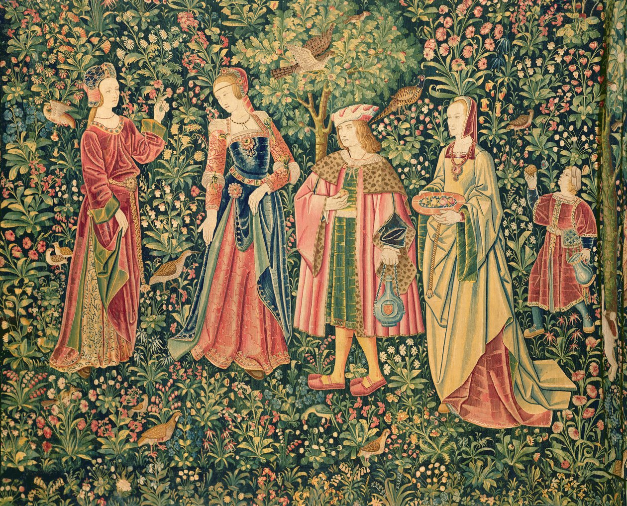 The Lordly Life: The Promenade, Loire Workshop, 1500 körül alkotó: French School