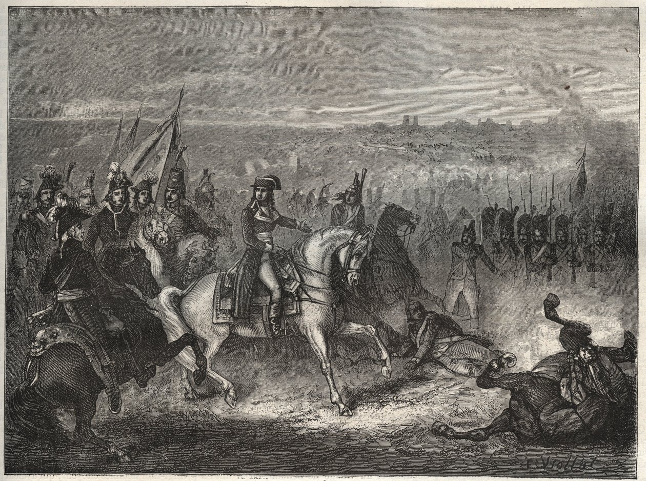 La Battle de Lonato – NAPOLEON LONATOBAN – Második castiglionei csatának is nevezik: Napóleon olasz hadjáratában legyőzi az osztrákokat Wurmser vezetése alatt, és Mantovába kényszeríti őket. 1796. augusztus 3. – Maurice La Char új nemzeti enciklopédiája alkotó: French School
