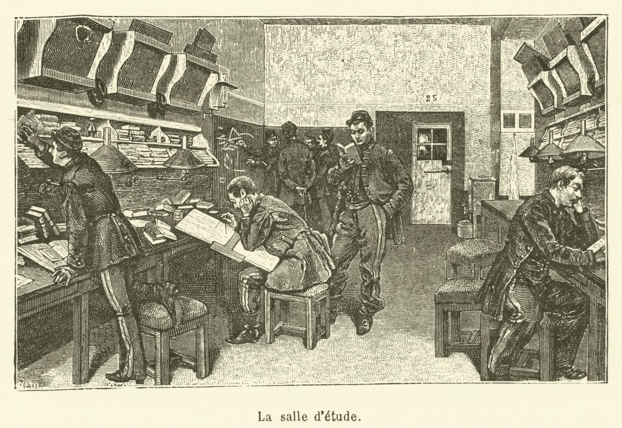 A gravírozóterem alkotó: French School