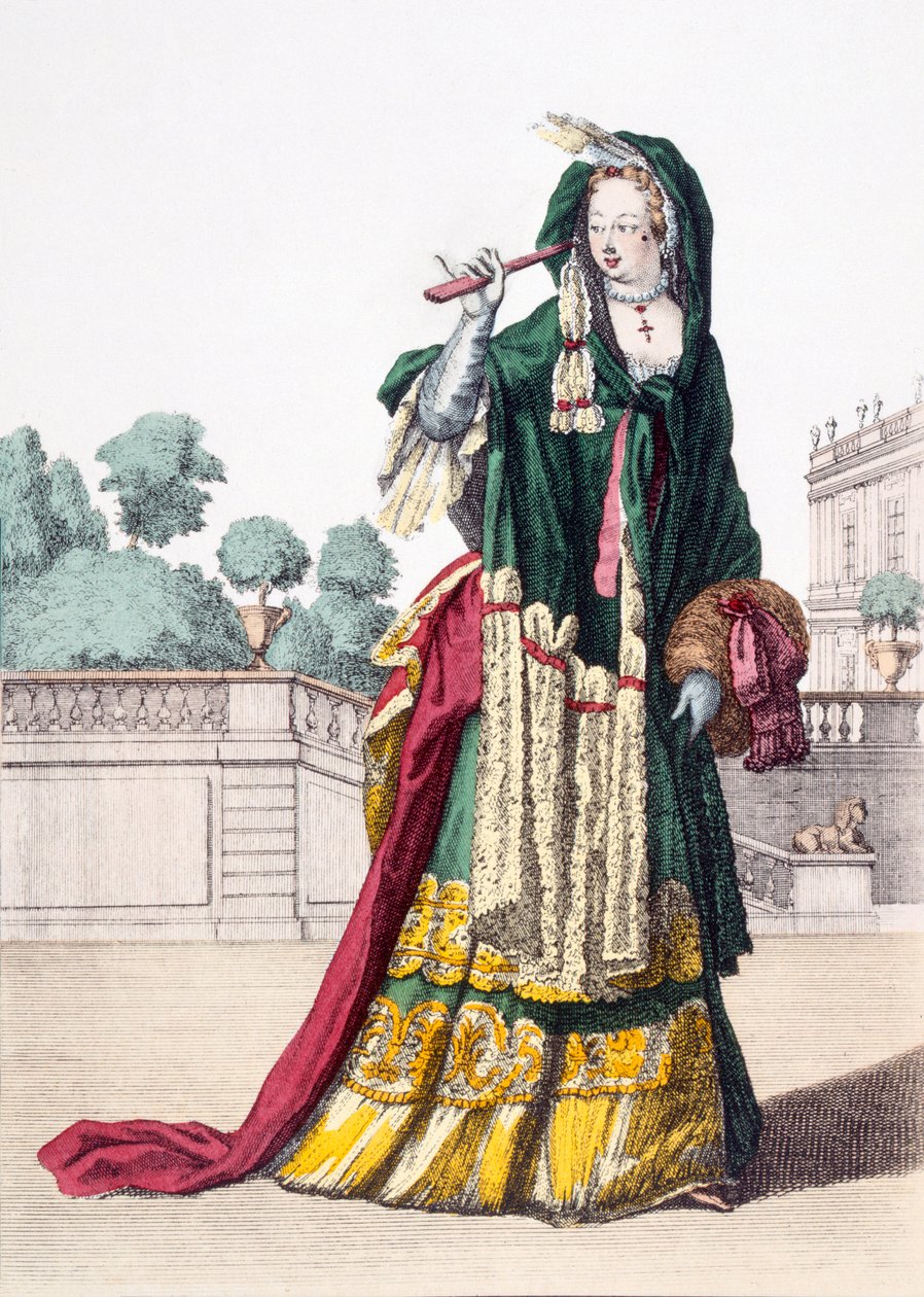 Ladys Green selyemkendő, 1650 alkotó: French School