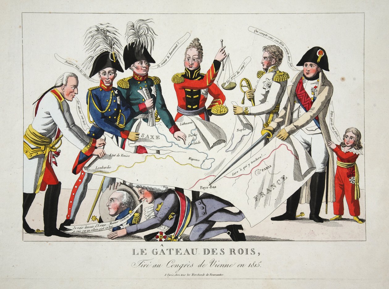 Le Gateau des Rois, 1815-ben a bécsi kongresszuson készült, kocsma. alkotó: French School