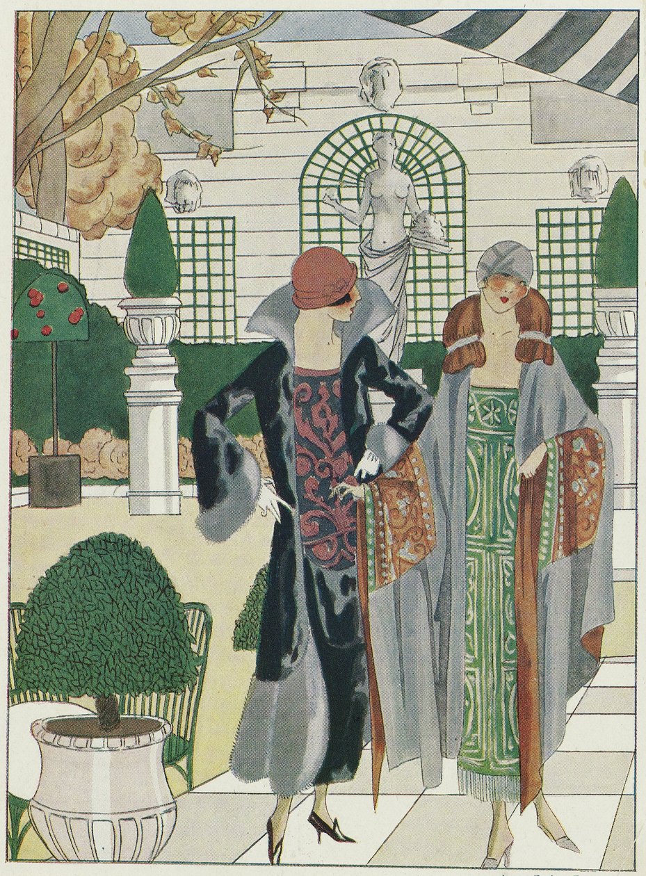 A Ritz télikertje, Art-Gout-Beaute, 1920-as évek (színes litográfia) alkotó: French School