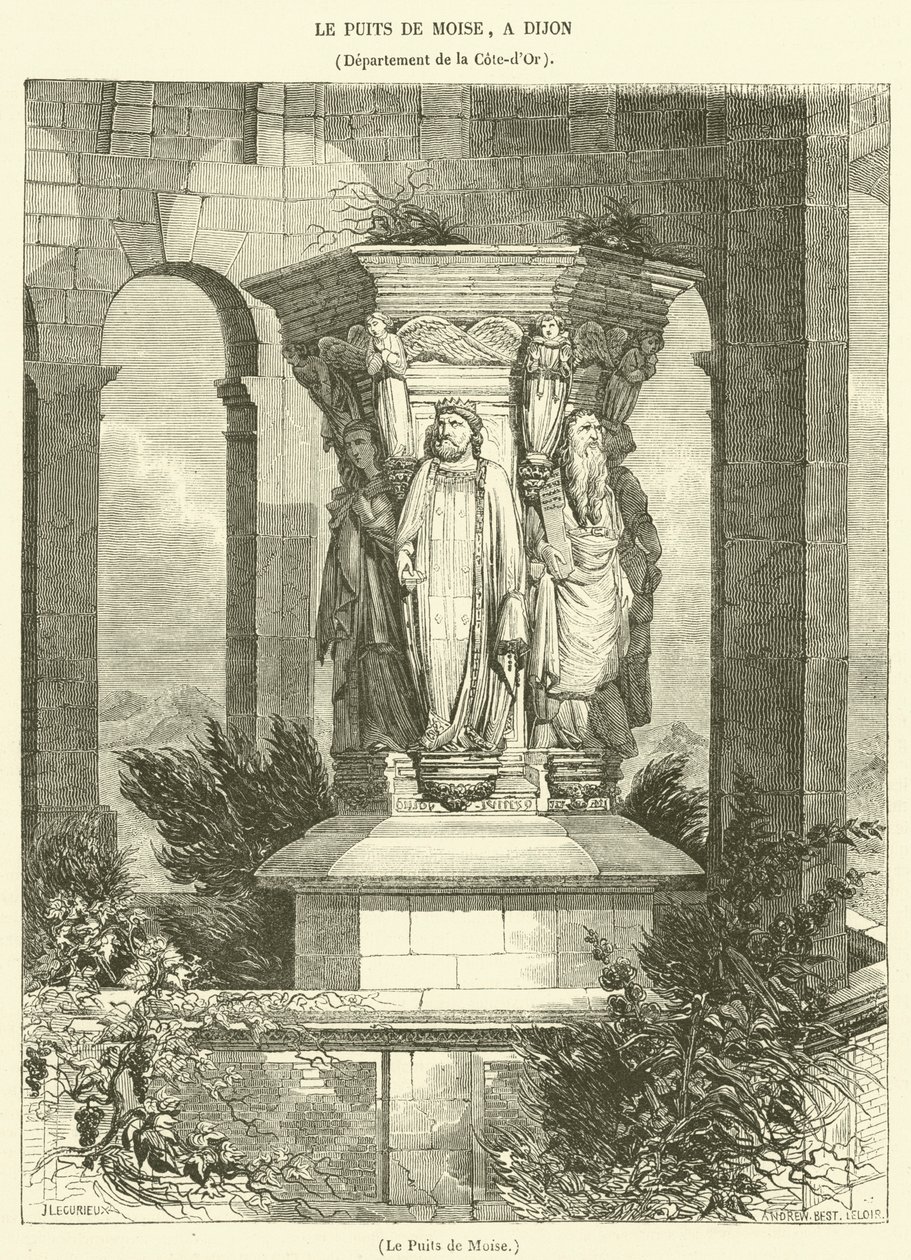 Le Puits de Moise (metszet) alkotó: French School
