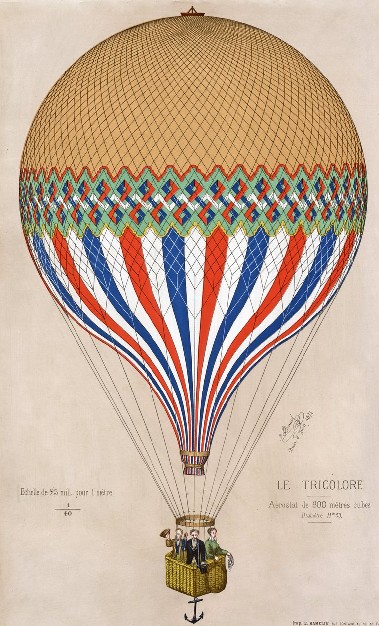 Le Tricolore, publ. 1874 (színes tagok) alkotó: French School