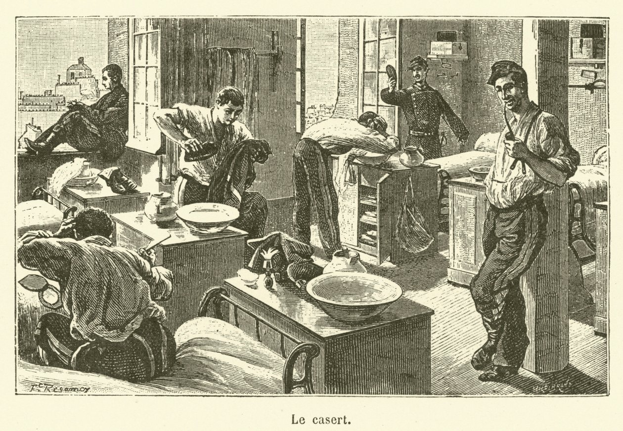 Le casert (metszet) alkotó: French School