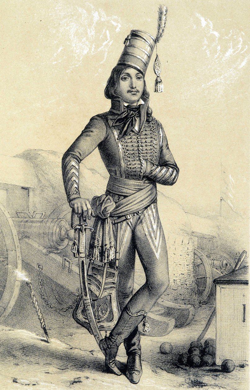 Marceau tábornok - Albert Maurin "Galerie historique de la Revolution francaise" című könyvében. alkotó: French School