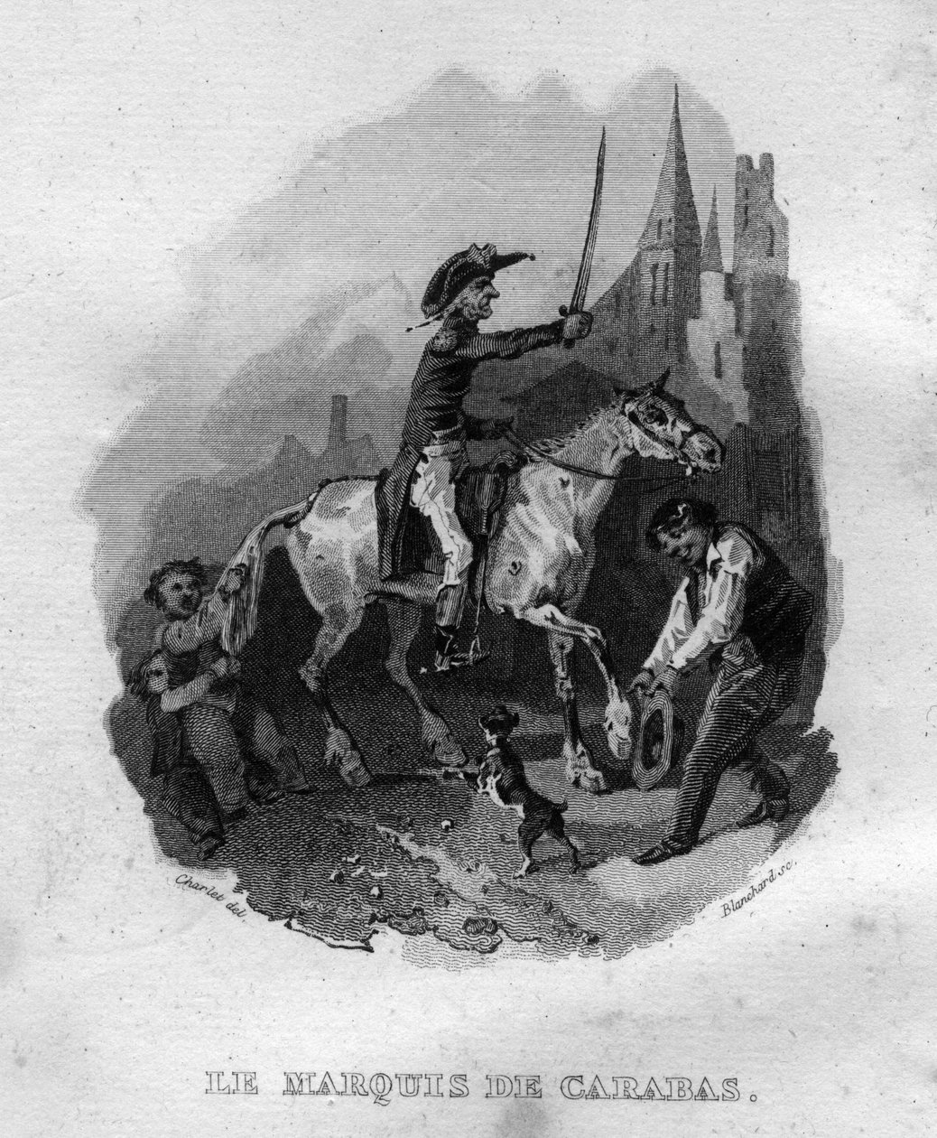 Carabas Chanson de Beranger márkija Pierre Jean de Beranger (1780-1857), francia költő és dalszerző „Az életmű befejeződik” (1834) című művében. alkotó: French School