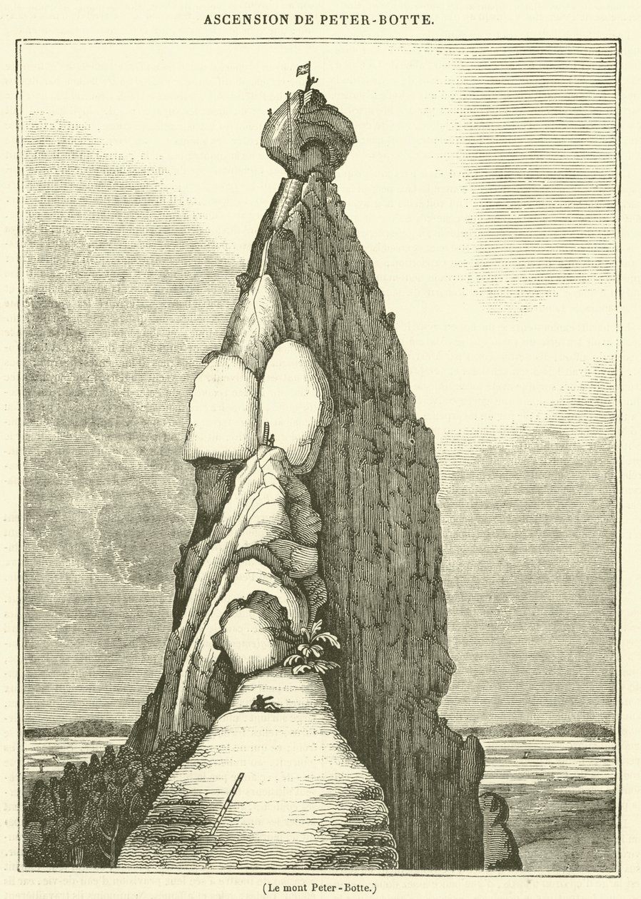 Peter-Botte-hegy (metszet) alkotó: French School