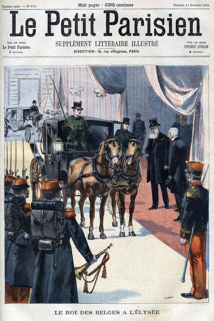 II. Lipót belga királyt 1900-ban L