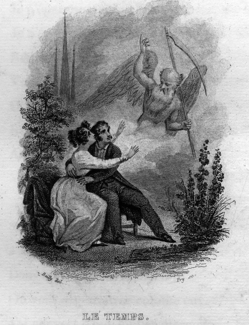 Le temps Chanson de Beranger Pierre Jean de Beranger (1780-1857), francia költő és dalszerző „Az életmű befejeződik” című művében (1834). alkotó: French School
