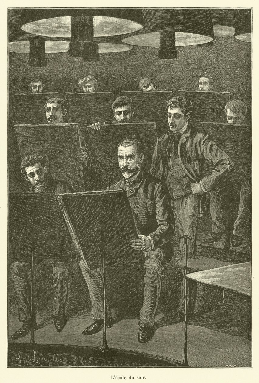 Esti iskola (metszet) alkotó: French School