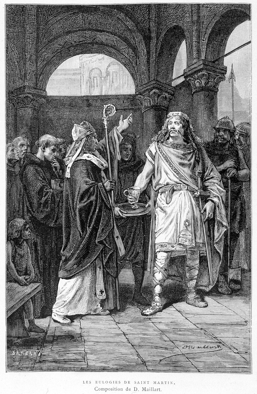 Szent Márton laudációi - Mme de Witt „Franciaország történetének krónikásai” c. alkotó: French School