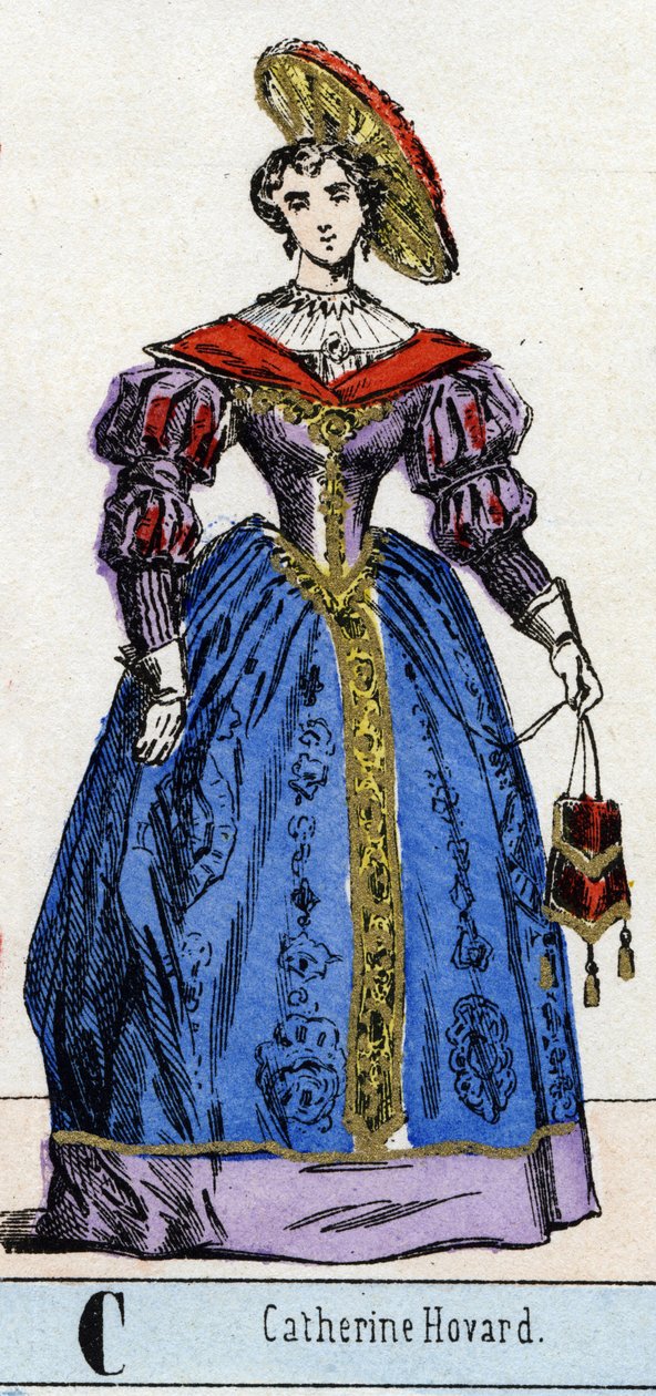 C betű, mint Catherine Howard vagy Catherine Howard (Kathryn vagy Kathryn alkotó: French School