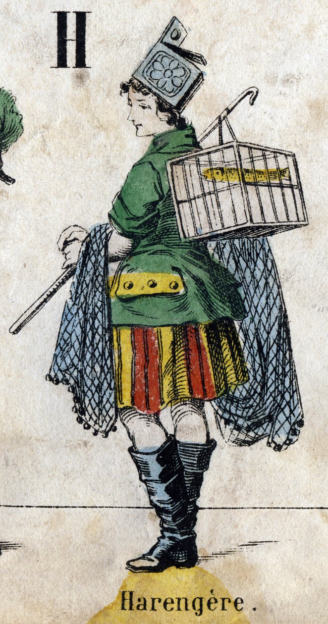 H betű: Hering. Metszet "ábécé maskara". Új Epinal képalkotás. Nyomda-litográfia Pinot et Sagaire, szerkesztők, Epinal, 19. század második fele. Ná 491 tábla 25 világító betűvel. Mérete: 40,5x28 cm alkotó: French School