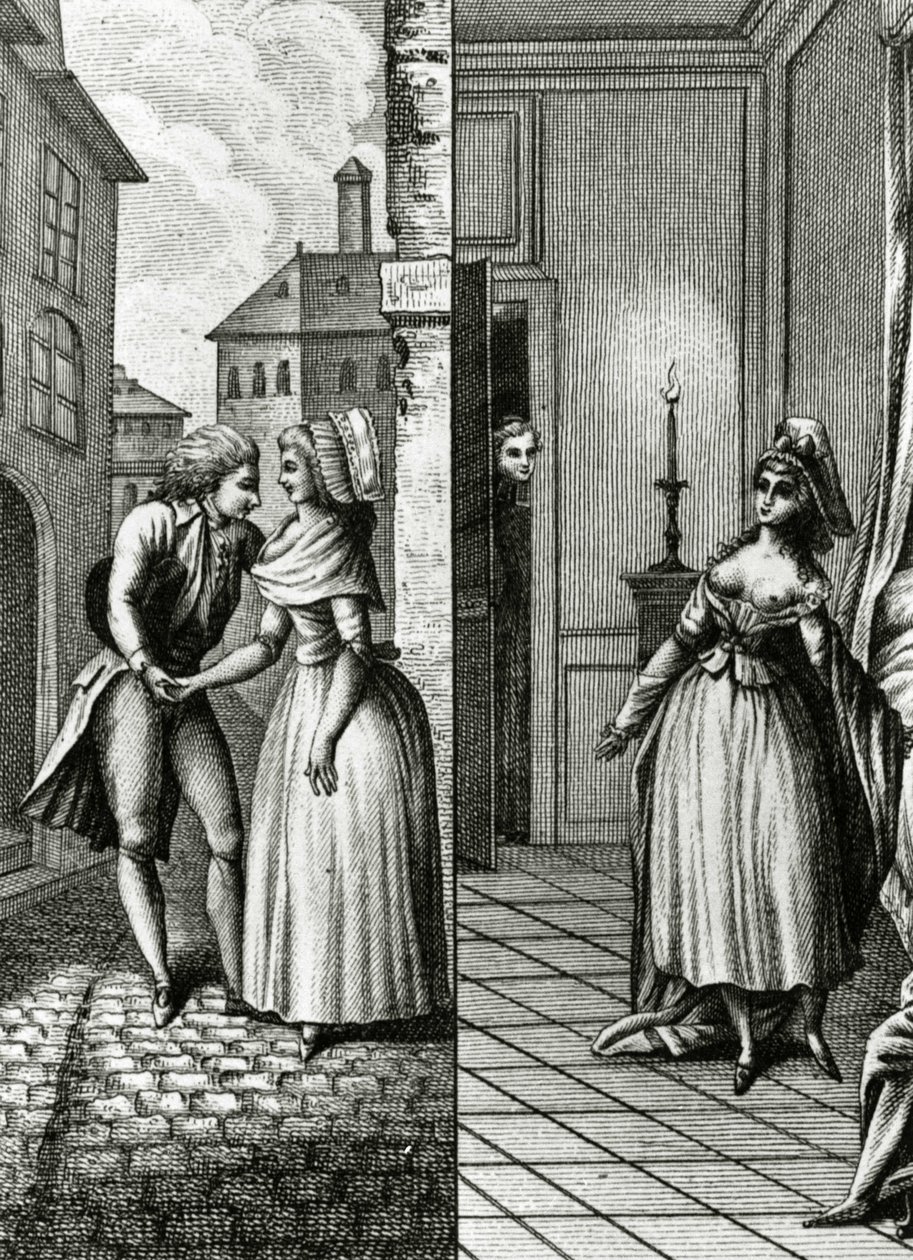 Libertinage - „Egy nő napról napra története a Francia Köztársaságból”, Restif de La Bretonne (1734-1806), Genf 1791-1794. alkotó: French School