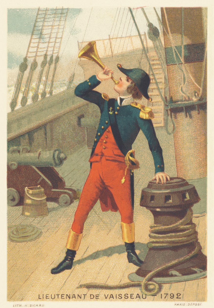 1792-ben hajóhadnagy alkotó: French School
