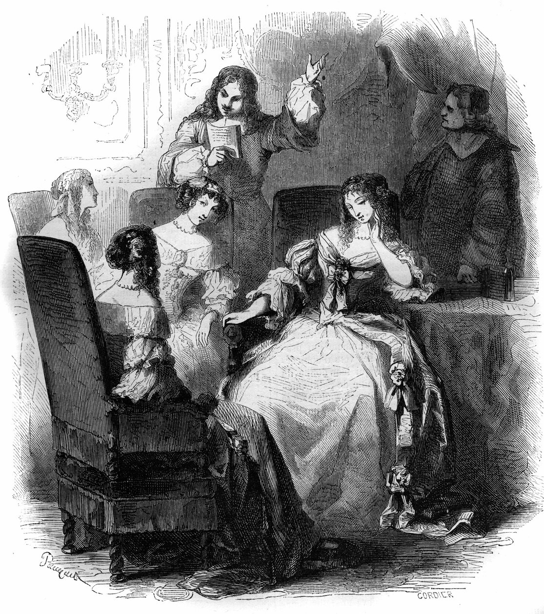 Irodalmi szalon: Jean Renaud de Segrais költő (1624-1701) Anne Marie Louise d
