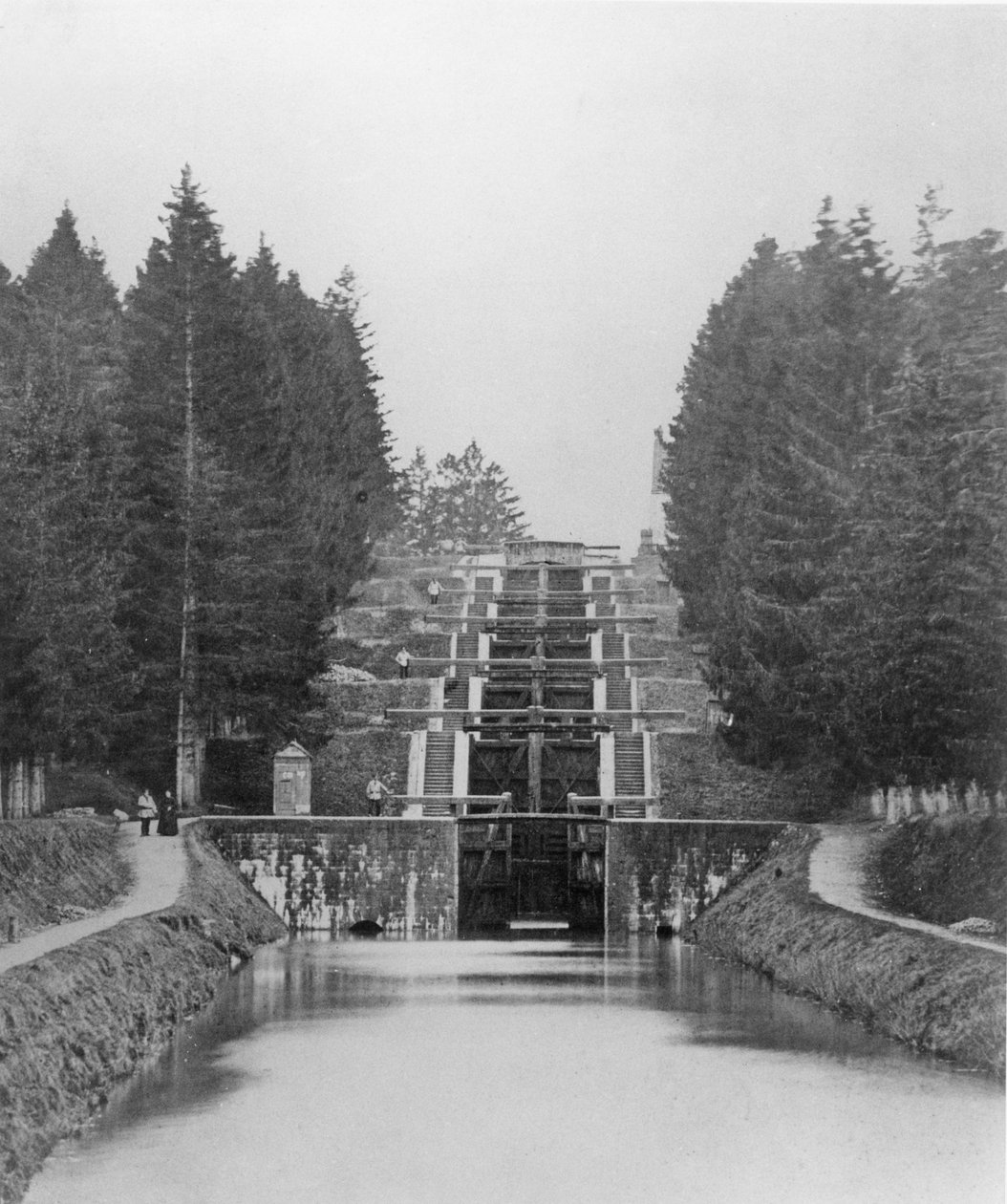 Zsilipek a Canal de Briare-n alkotó: French School