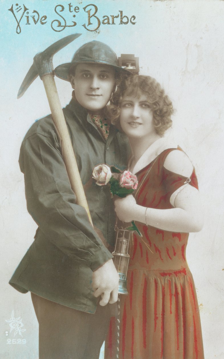 Éljen Santa Barbara!, Képeslap az 1920-as évek elejéről alkotó: French School