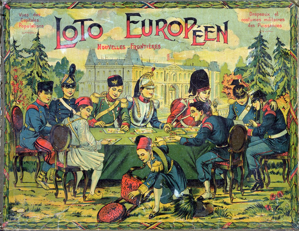 Loto Europeen, a Lotto gyerekeknek szóló játék francia változata, 1900 körül alkotó: French School