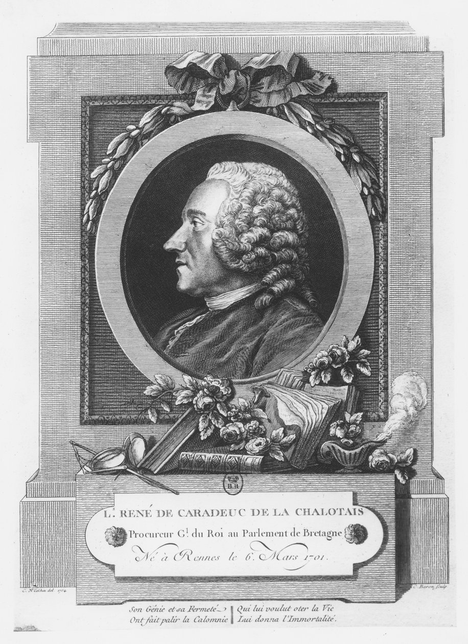 Louis-René de Caradeuc de La Chalotais (metszet) alkotó: French School