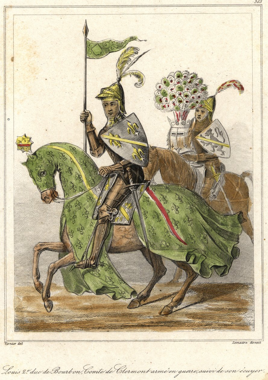 Lajos, a jónak nevezett (1337-1410), Bourbon hercege (1356), Clermont grófja. alkotó: French School