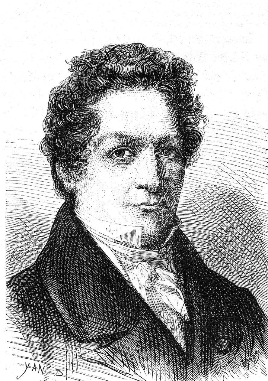 Louis Jacques Thenard (1777-1857), a French chemist, discovered boron and oxygenated water. Engraving 1867 alkotó: French School