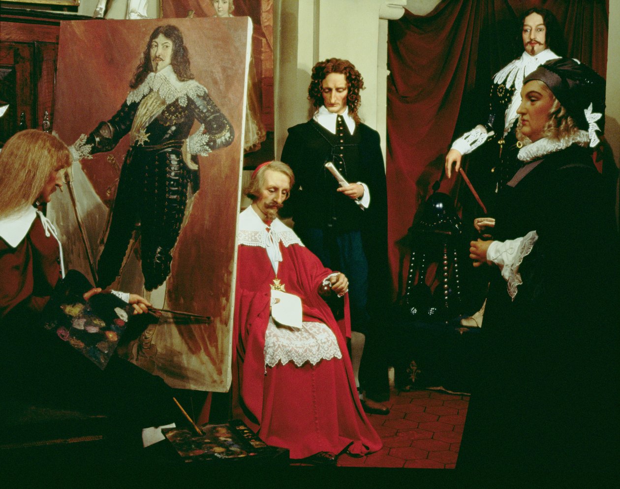 XIII. Lajos (1601-43) Philippe de Champaigne (1602-74) műhelyében (viasz) alkotó: French School