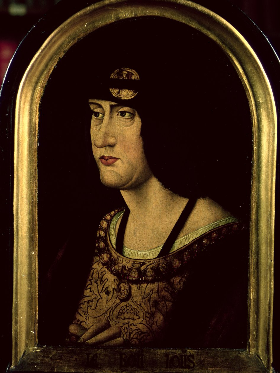 XII. Lajos (1462-1515) 1520 körül (olaj, tábla) alkotó: French School