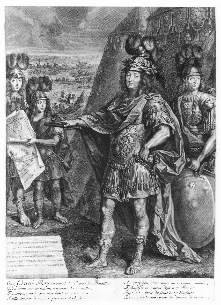 XIV. Lajos parancsot adott a határok megerősítésére (metszet) alkotó: French School