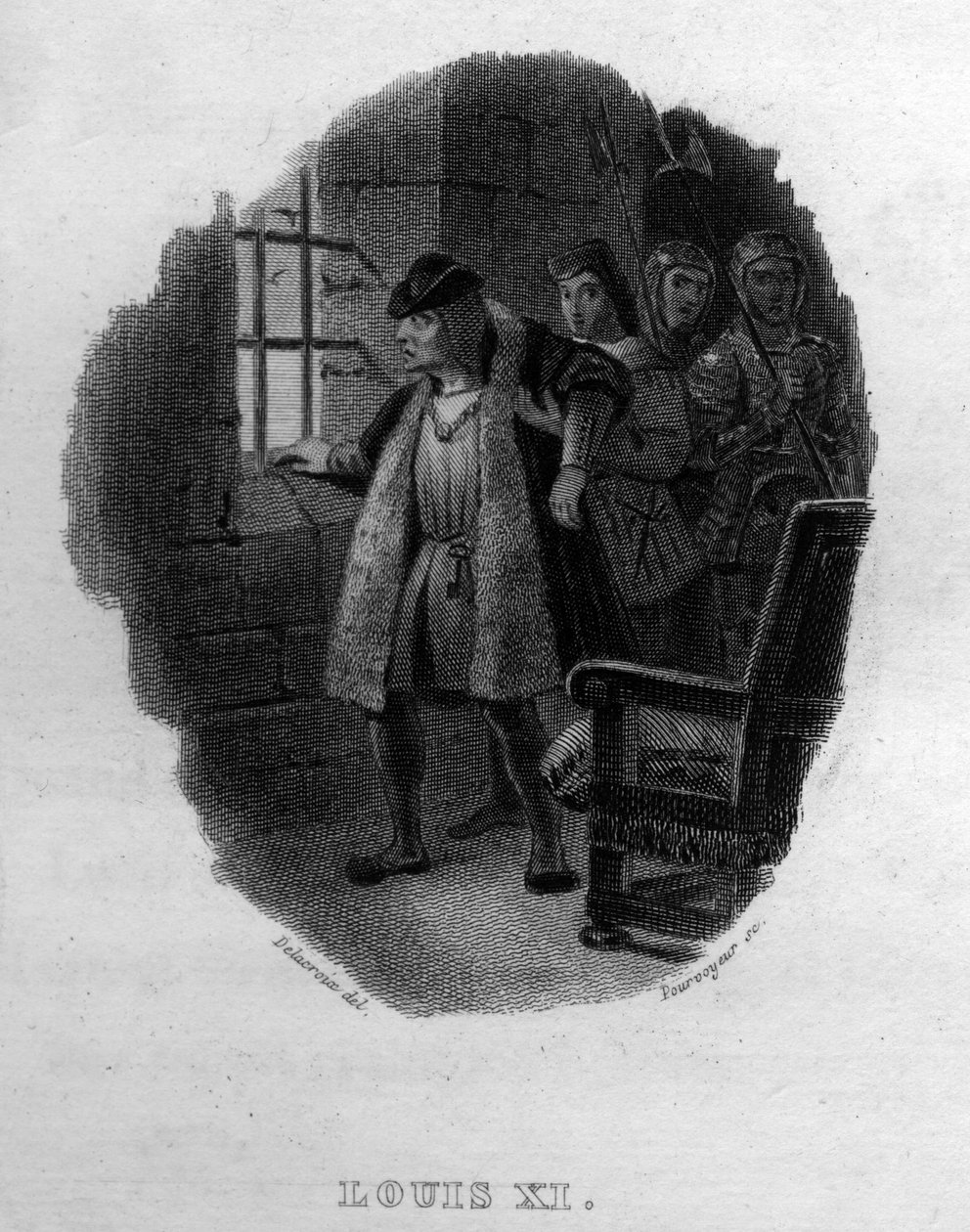 Louis XI. Chanson de Beranger Pierre Jean de Beranger (1780-1857) francia költő és dalszerző „" Befejeződött munkája" című művében (1834). alkotó: French School