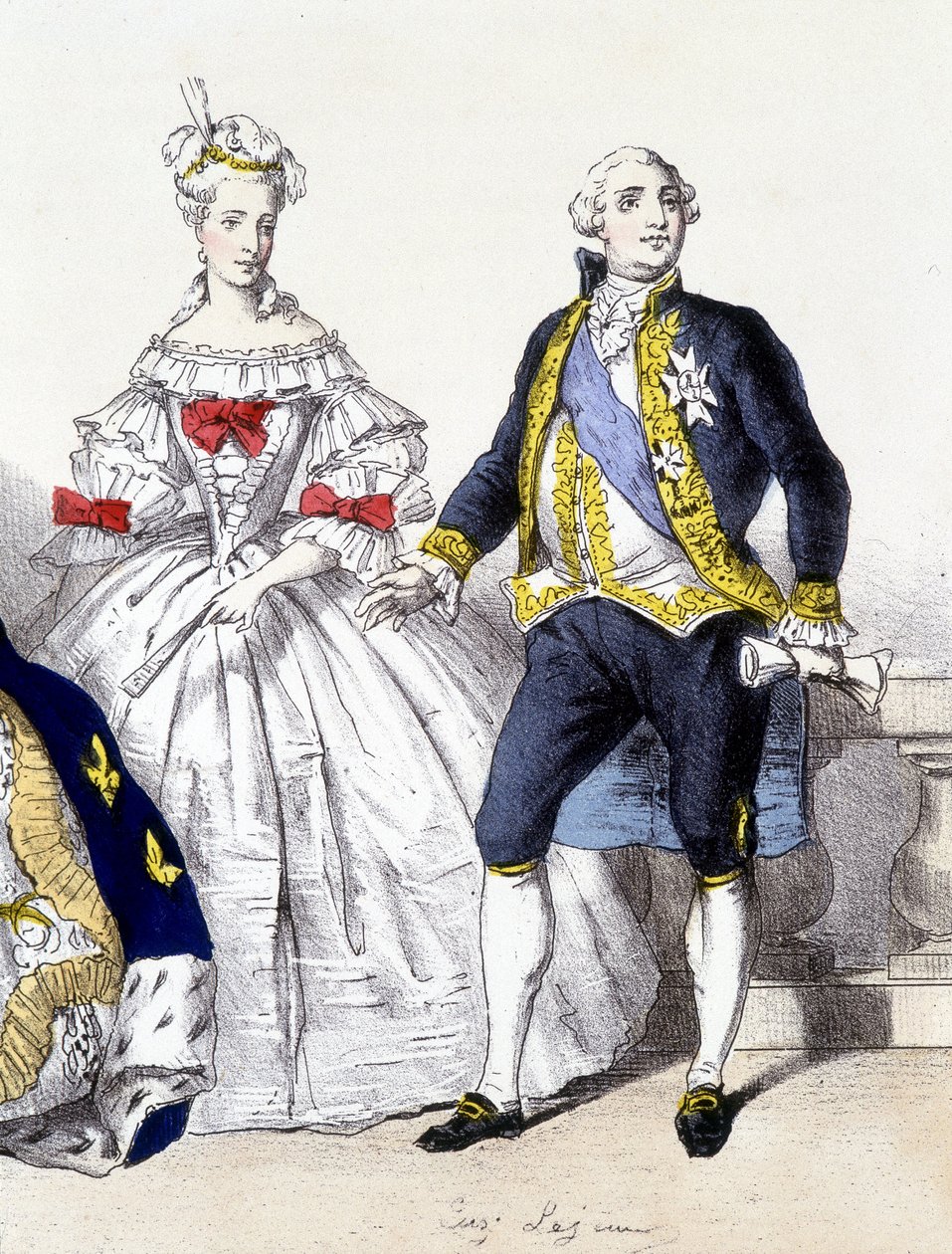 XVI. Lajos és Marie Antoinette – „A francia monarchia nyomatokban” alkotó: French School
