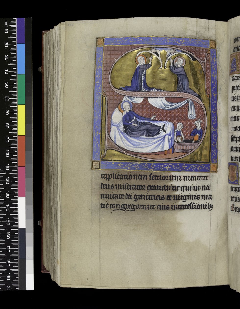 MS 300 f.271v, Összegyűjti, prédikációkat és leckéket a Szűz születése alkalmából, a francia Izabella zsoltárából és óráiból, Párizs, 1265-70 körül alkotó: French School