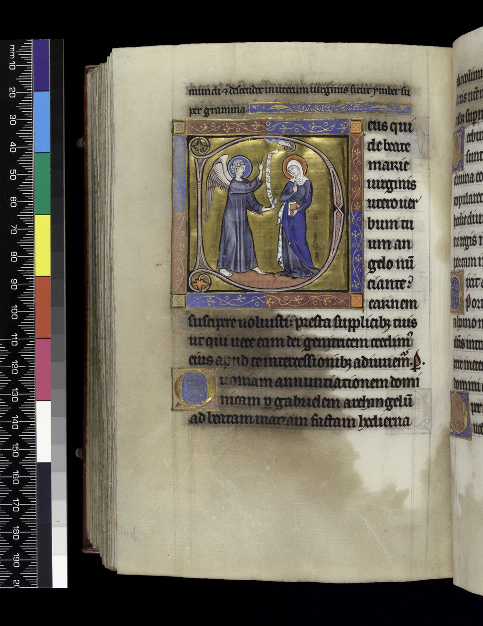 MS 300 f.274v, Összegyűjti, prédikációkat és leckéket az Angyali üdvözlethez, a francia Izabella zsoltárából és óráiból, Párizs, 1265-70 körül alkotó: French School