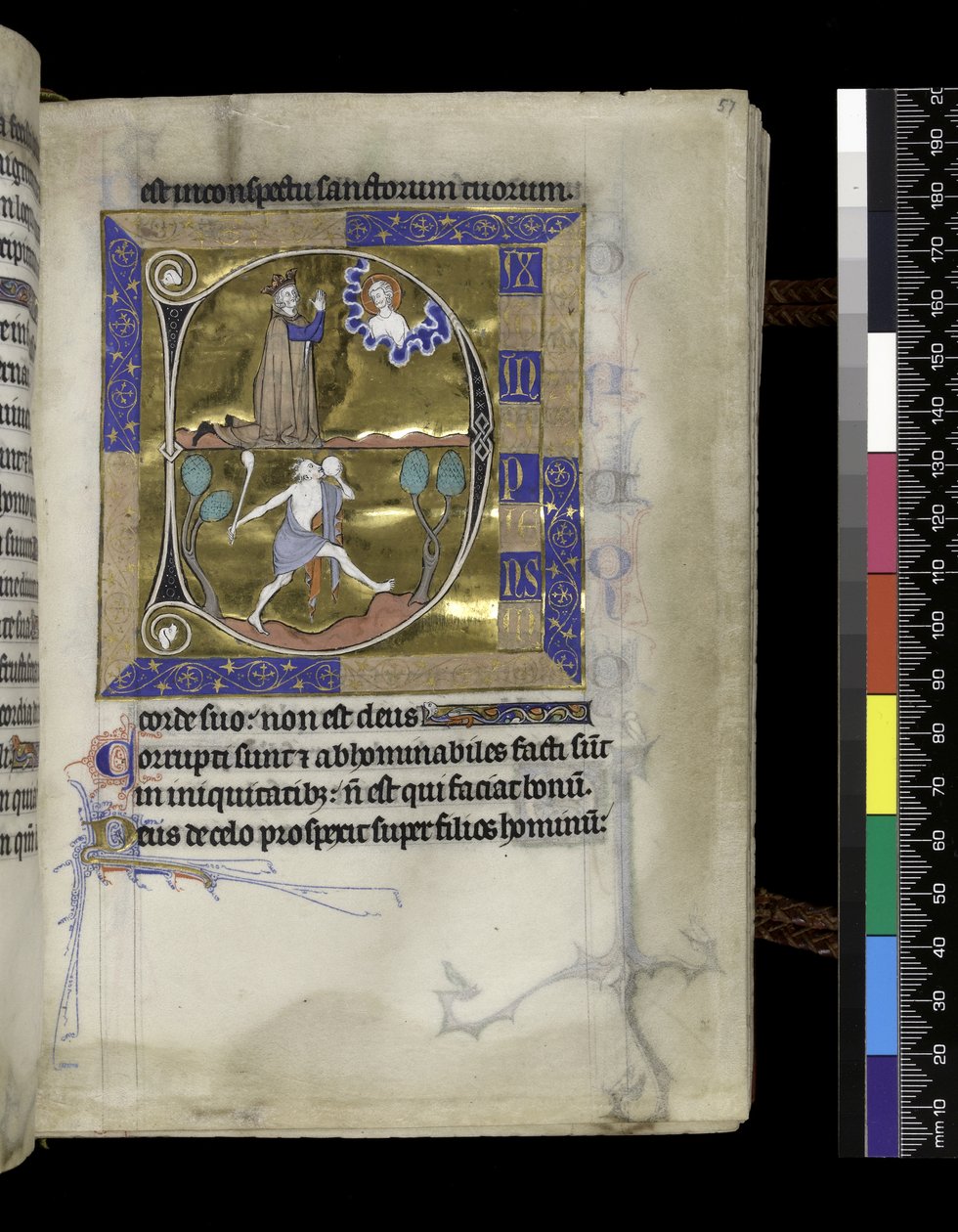 MS 300 f.57r, David Istenhez imádkozik alkotó: French School