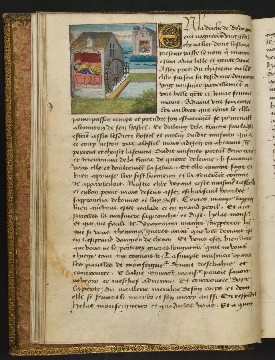 MS Hunter 252 008v oldal a száz új hírből, c.1461-62 alkotó: French School