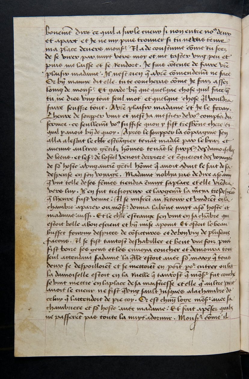 MS Hunter 252 088v oldal a száz új hírből, c.1461-62 alkotó: French School