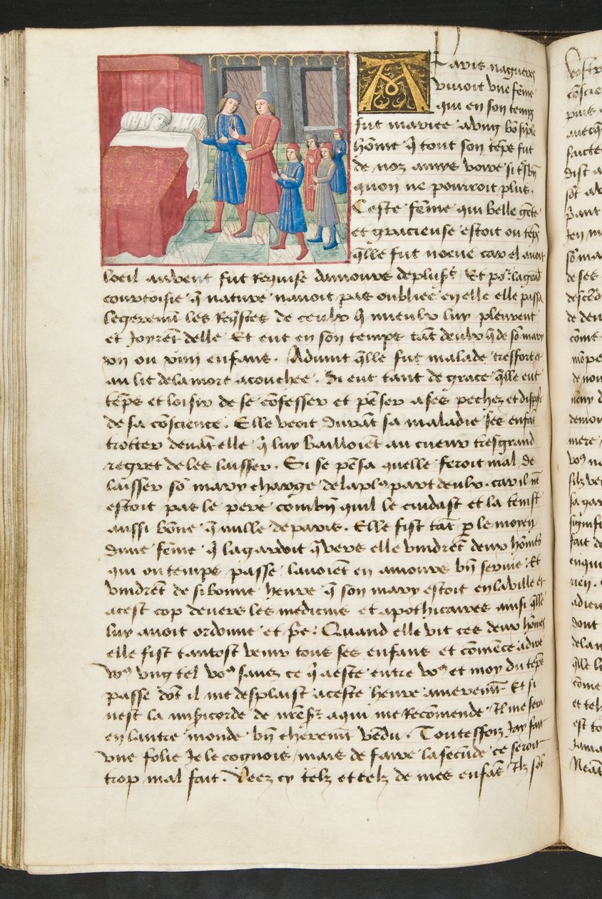 MS Hunter 252 116v oldal Cent Nouvelles Nouvelles, 1461-62 körül alkotó: French School
