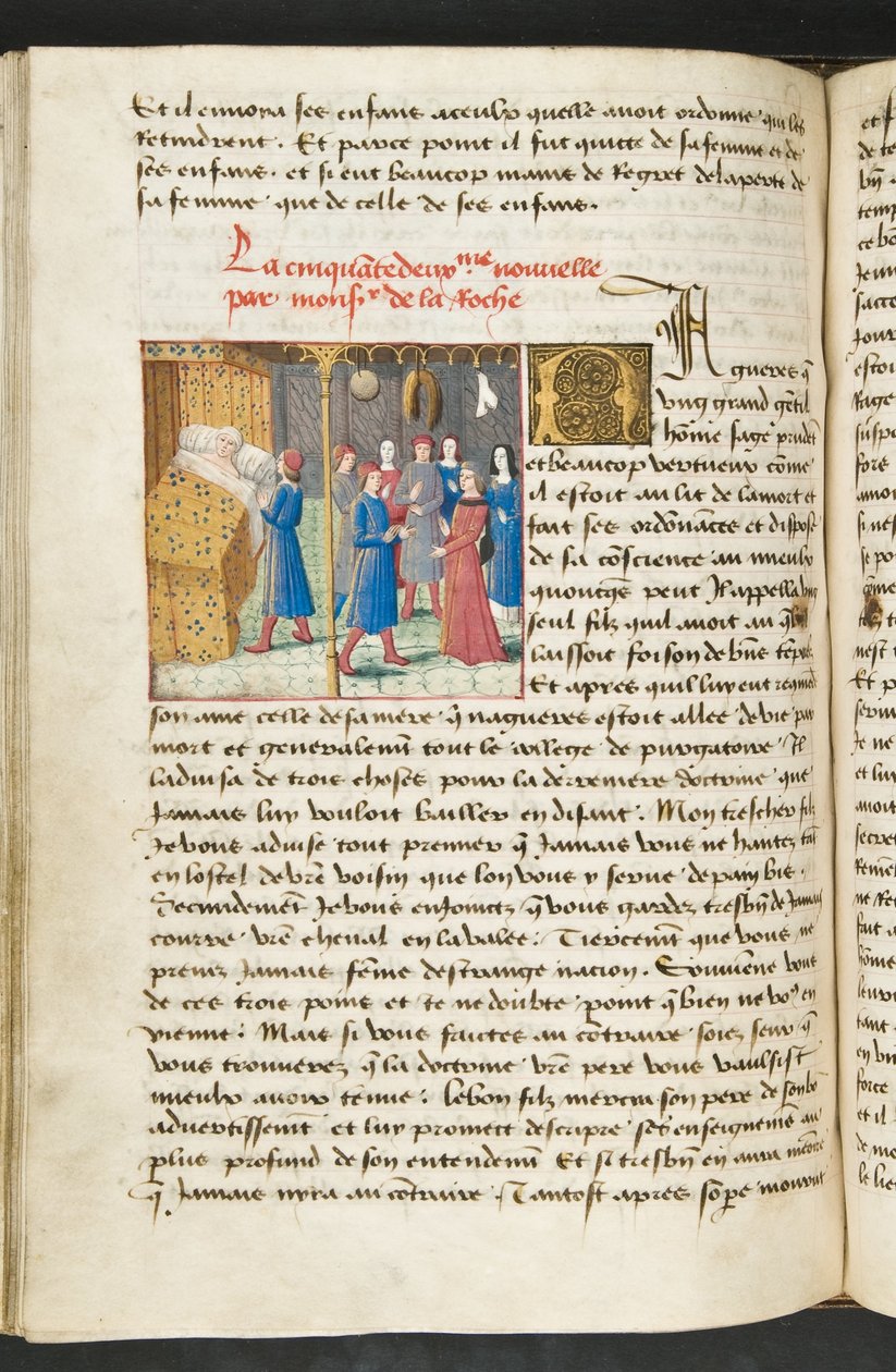 MS Hunter 252 117v oldal Cent Nouvelles Nouvelles, 1461-62 körül alkotó: French School