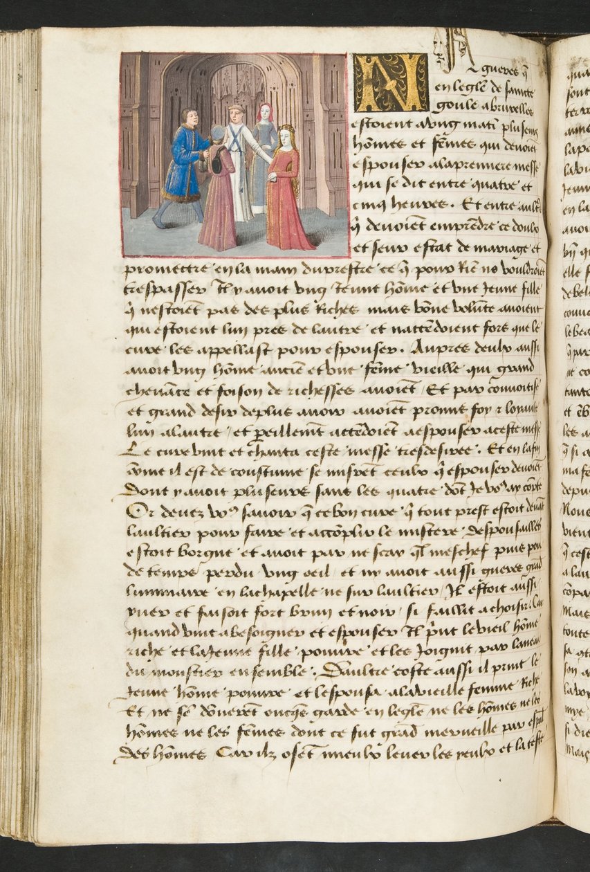 MS Hunter 252 120v oldal, Cent Nouvelles Nouvelles, 1461-62 körül alkotó: French School
