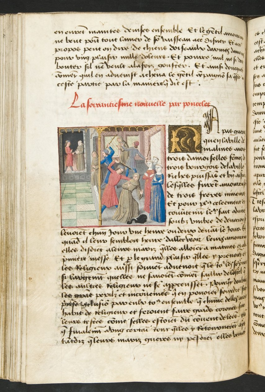 MS Hunter 252 132v oldal Cent Nouvelles Nouvelles, 1461-62 körül alkotó: French School