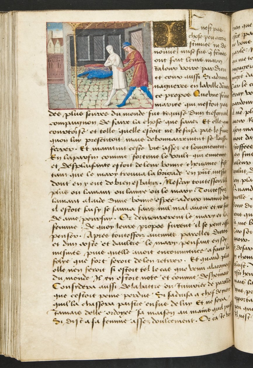 MS Hunter 252 149v oldal Cent Nouvelles Nouvelles, 1461-62 körül alkotó: French School